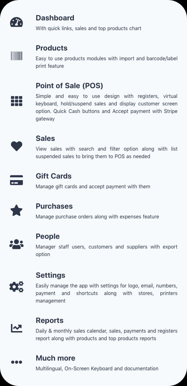 POS / Stock management system